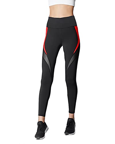 Imperative Gym wear Leggings Ankle Length Workout Color Block Pants, Stretchable Tights