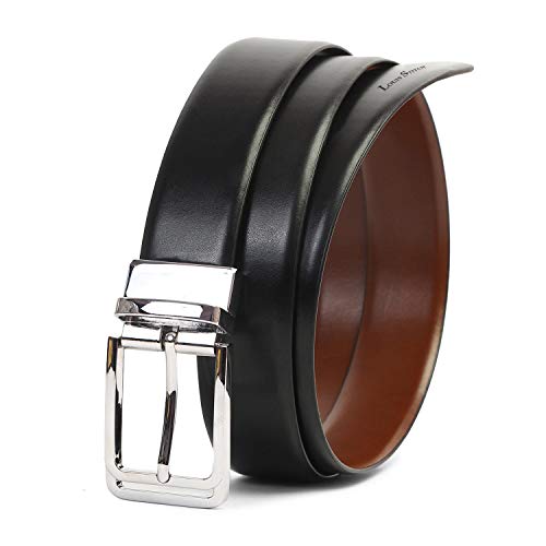 Buy LOUIS STITCH Men's Italian Leather Reversible Belt 1.25 inch