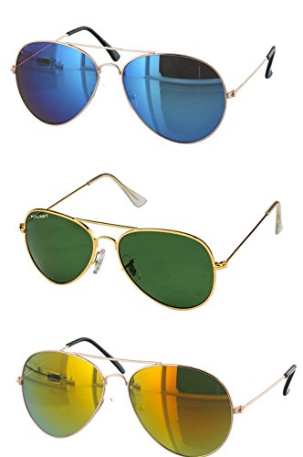 Younky Unisex Combo Offer Pack of UV Protected Aviator Stylish