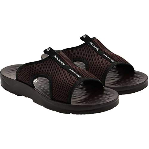 Aerosoft Men Slippers and Flip Flops for Men Casual PU MA 5103 Brown