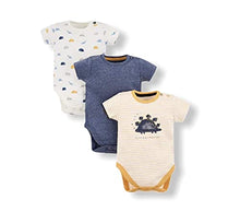 Load image into Gallery viewer, Vensa Newborn Baby boy dress Romper/Onesie/Babysuit 100% Pure Cotton - Pack of 3 (9-12 months, Multi)
