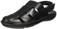 Ruosh Men's Black Sandals-7.5 UK/India (41 EU) (1231531010)