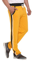 SHAUN Men's Regular Fit Cotton Trackpants (831MTP1_Y_Yellow_5XL)