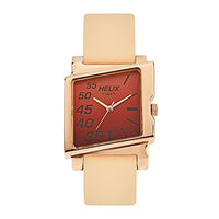 Helix Analog Brown Dial Women's Watch-TW044HL04