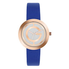 Load image into Gallery viewer, Giordano Women&#39;s White Dial Blue Leather Strap Watch, Model No. A2042-07
