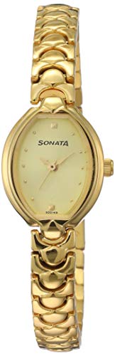Sonata analog Gold Dial Women's Watch NM8107YM02/NN8107YM02