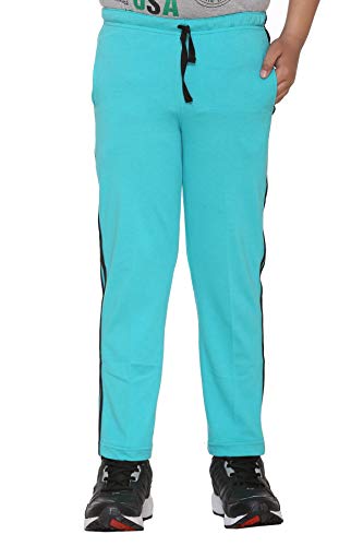 VIMAL JONNEY Cotton Blended Trackpant for Boys-K2-FEROZI_01-20 Turquoise