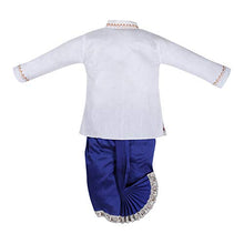 Load image into Gallery viewer, jivo Baby Boy&#39;s Cotton Silk Kurta Dhoti Set (Blue_6-12 Months)

