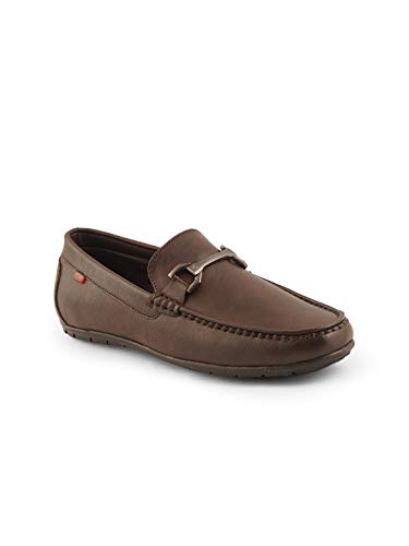 ID Men's Man Made Leather Loafers (Brown)