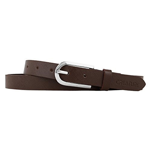Creature Genuine Leather Sleek Belt For Girls (Color-Brown|22MM|GLBL-004) (Small)