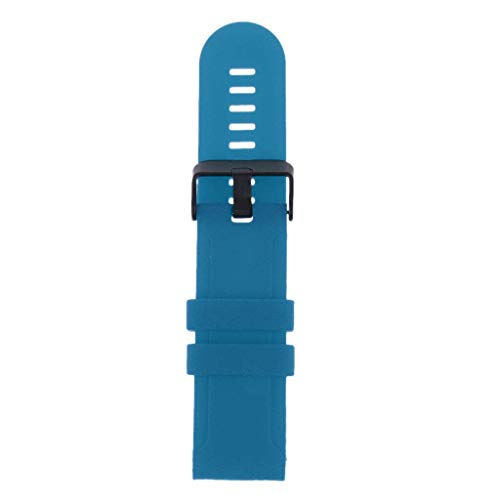 Global Niche for Suunto Traverse Watch Silicon Rubber Wrist Band Strap & Clasp 25mm Blue