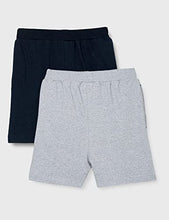 Load image into Gallery viewer, Cloth Theory Boy&#39;s Regular fit Cotton Shorts (Pack of 2) (CTSH_030_Grey+Navy_11-12 Years)
