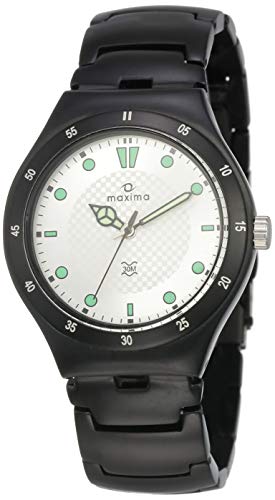 Maxima Attivo Aluminium Analog White Dial Men's Watch - 23796CMGB