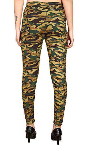 LX PRODUCTS Women s Regular Fit Jeggings armi print Army