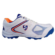 Load image into Gallery viewer, SG Premium Cricket Shoe Studs for All Surface Pitch, White/Orange/Royal Blue - 11 UK
