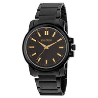 Star Trend ST-6037 Black Analogue Watch for Men's|Boy's