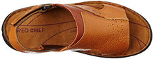 Load image into Gallery viewer, Red Chief Men&#39;s Elephant Tan Leather Sandals-8 UK/India (42 EU) (RC3561 107)

