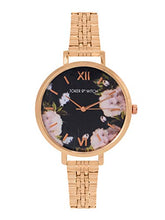 Load image into Gallery viewer, Joker &amp; Witch Fleur Black Dial Rosegold Watch for Women
