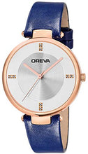 Load image into Gallery viewer, Oreva Leather Womens &amp; Girls Round Analogue Watches (White1)
