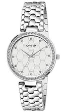 Load image into Gallery viewer, Oreva Leather Womens &amp; Girls Round Analogue Watches (Silver 1)
