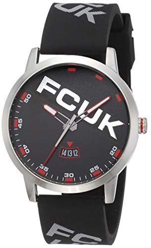 FCUK Analog Black Dial Men's Watch-FK0004A