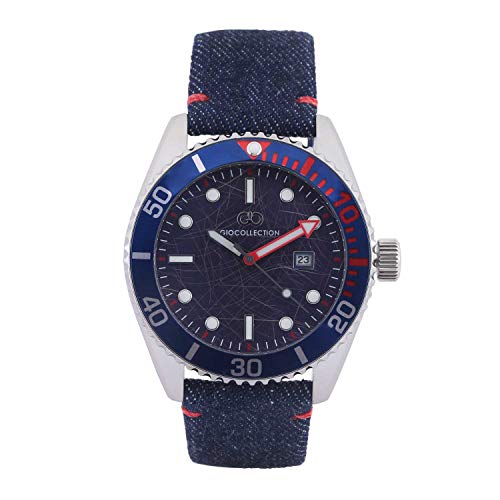 Gio Collection Analog Blue Dial Men's Watch