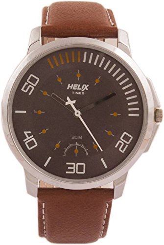 Helix Analog Brown Dial Men's Watch-TW027HG07