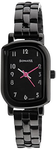 Sonata analog Black Dial Women's Watch NL87001NM01/NN87001NM01