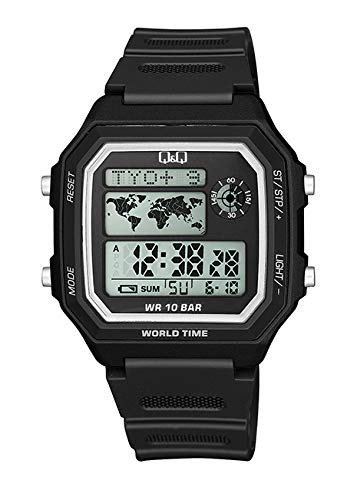 Q&Q Digital White Dial Men's Watch-M196J001Y