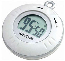 Load image into Gallery viewer, Rhythm (Japan) - 6.1&quot;Cms LCD Stop Clock - 6.1x5.2x1.8Cms (LCD White Plastic Case)
