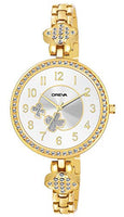 Oreva Leather Womens & Girls Round Analogue Watches (Silver)
