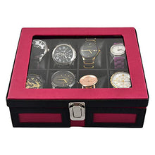 Load image into Gallery viewer, THE RUNNER Premium Designer Combo Offer (1+1) 8 + 5 Slots Watch/Jewellery Glassy Display Storage Cases
