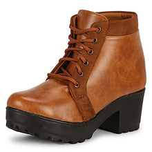 Load image into Gallery viewer, commander Casual Ankle Length Boots For Girls and Women (37, C-Tan, 817)
