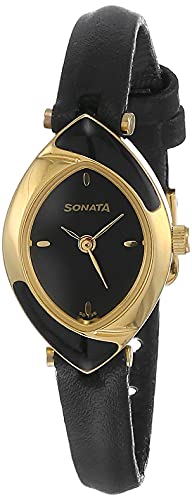 Sonata Analog Black Dial Women's Watch NM8069YL01/NN8069YL01