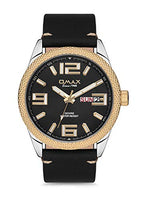 OMAX Day & Date Analog Black Dial Mens Watch - GX42T22I
