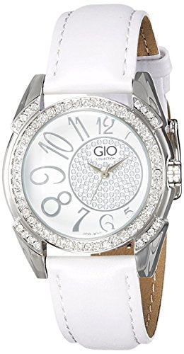 Gio Collection Analog White Dial Women's Watch - G0041-02