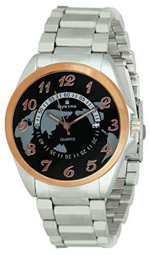Style Time Black Stainless Steel Men's Watch -ST-275