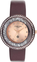 Load image into Gallery viewer, Carlton london Analog Rose Gold Dial Women&#39;s Watch-CL015BROB
