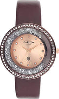 Carlton london Analog Rose Gold Dial Women's Watch-CL015BROB