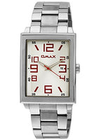 OMAX Analog White Dial Slim Men's Watch