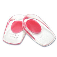 1 Pair Silicone Gel Heel Cups Pads Shoe Inserts Soft Anti-Slip Foot Pain Relief Insoles Cushion Foot Care for Women and Men