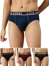 Load image into Gallery viewer, Lux Cozi Men&#39;s Cotton Brief (Pack of 4) (8904209872852_COZI_Bigshot_Brief_COL_80_Assorted) (Color &amp; Prints May Vary)
