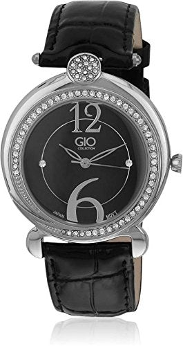 Gio Collection Black Dial Analogue Women's Watch-G0042-01