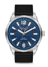 Load image into Gallery viewer, OMAX Analog Blue Dial Mens Watch with Silver Index - GX29P42I
