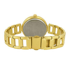 Load image into Gallery viewer, Chronikle Unique Women&#39;s Metal Chain Wrist Watch with Diamond Studded Stones on dial (Dial Color: Silver | Band Color: Golden)
