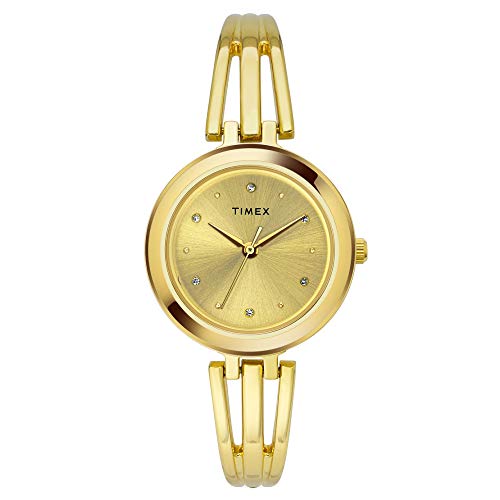 Timex Analog Champagne Dial Women's Watch-TWTL10304