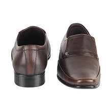 Load image into Gallery viewer, Metro Men&#39;s Brown Leather Moccasins-10 UK (44 EU) (19-5265)
