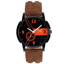 Load image into Gallery viewer, Grande Mode Brown Strap Analog Watch for Men
