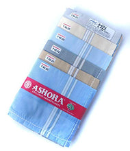 Load image into Gallery viewer, Ashoka Men&#39;s Cotton Handkerchief (multicolour) pack of 12
