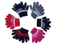 Okara Boy's Winter Warm Wool Soft Hand Magic Gloves (multicolour,6-8 Years) (Pack Of 06)